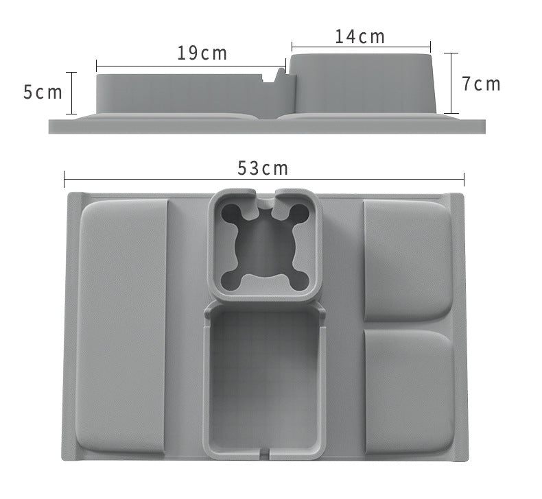 Sofa Armrest Silicone Tray