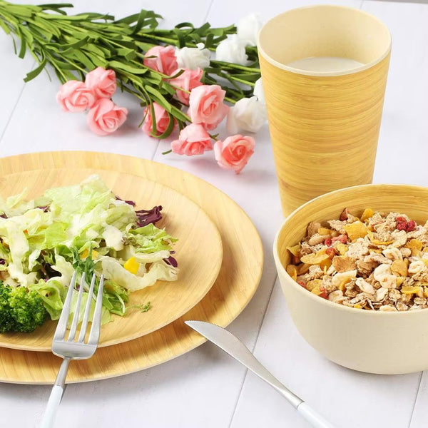 EcoChic Bamboo Dining Plates