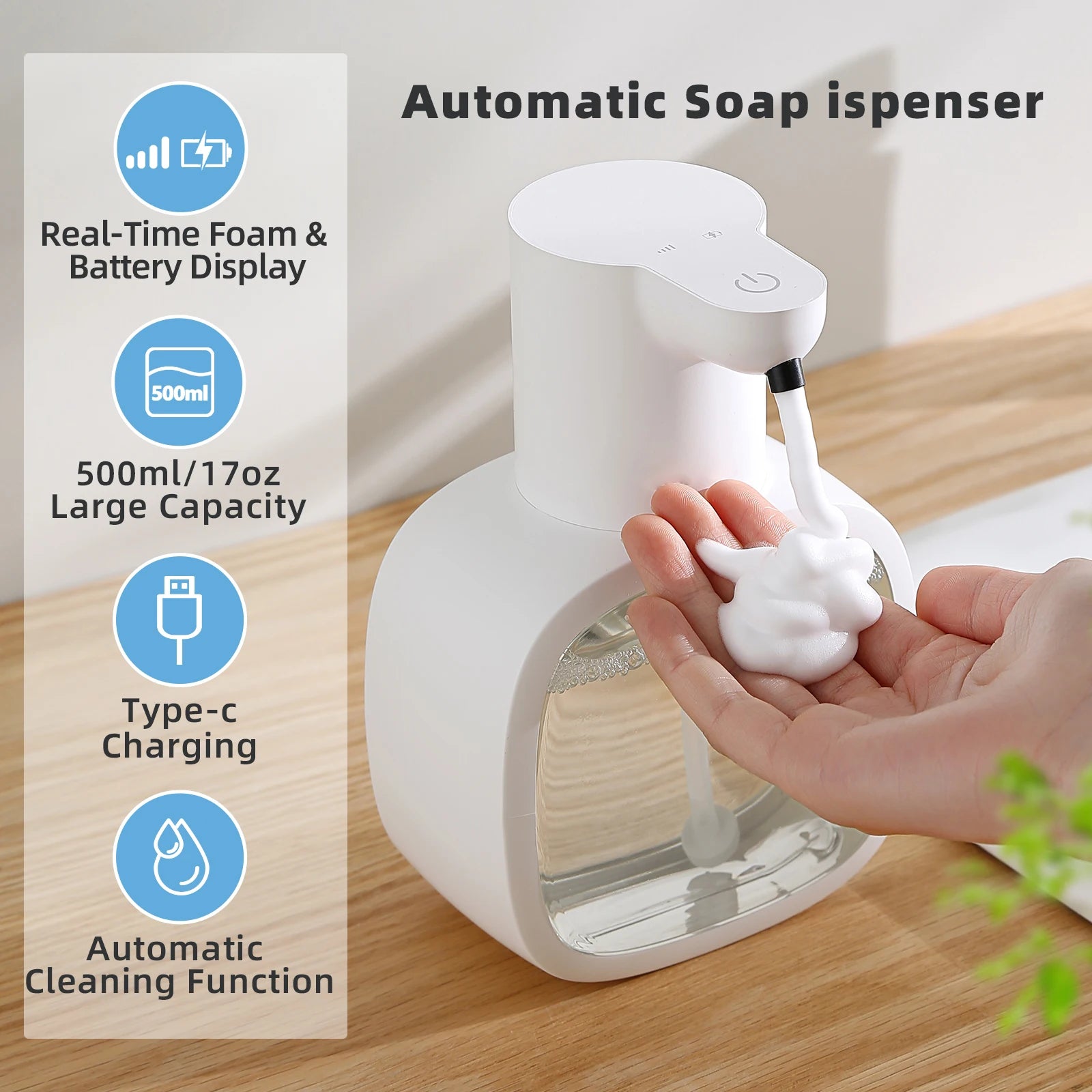 Automatic Foaming Hand Soap Dispenser