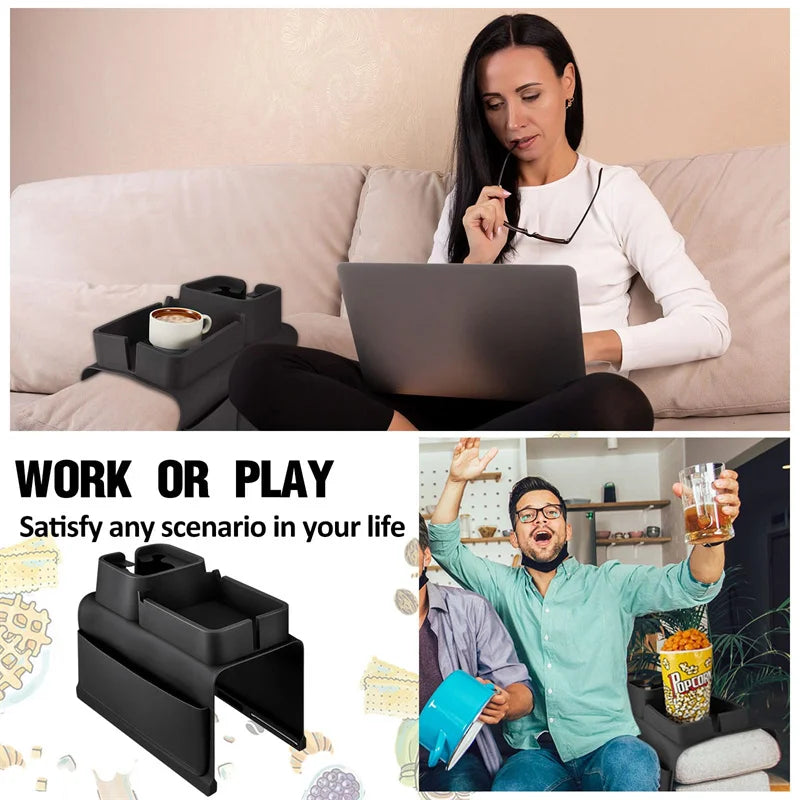 Sofa Armrest Silicone Tray